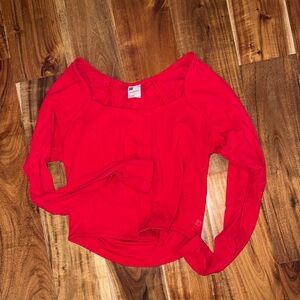 All In Motion Women's Red Long Sleeve Top